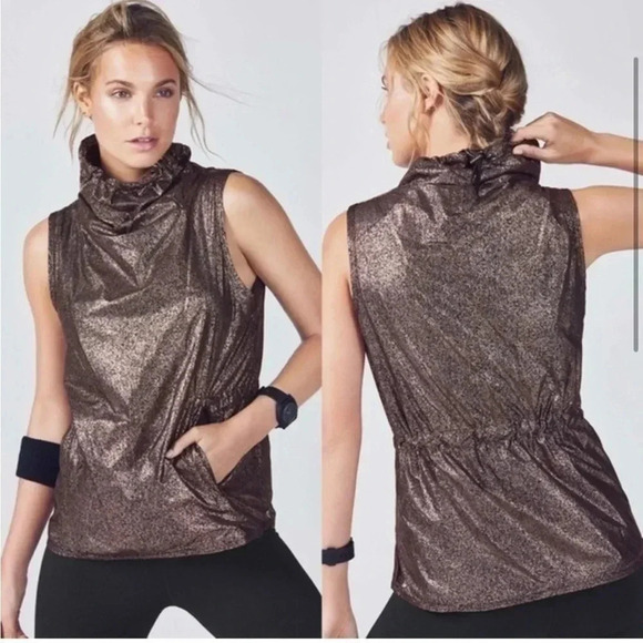 Fabletics Jackets & Blazers - Fabletics Liora Vest Metallic Size XS